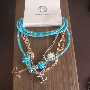 Gemma Simone Voyage Nautical Bracelet Set of Three‎ Anchor